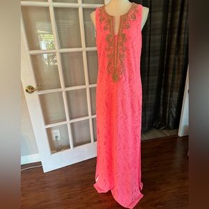 NWT Gorgeous gold detail , beautiful maxi dress , good for all occasions